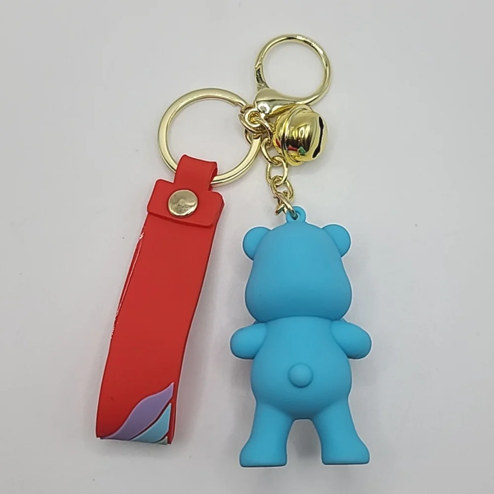 Cute! Grumpy Bear Care Bears Cartoon Figure Keychain Charm